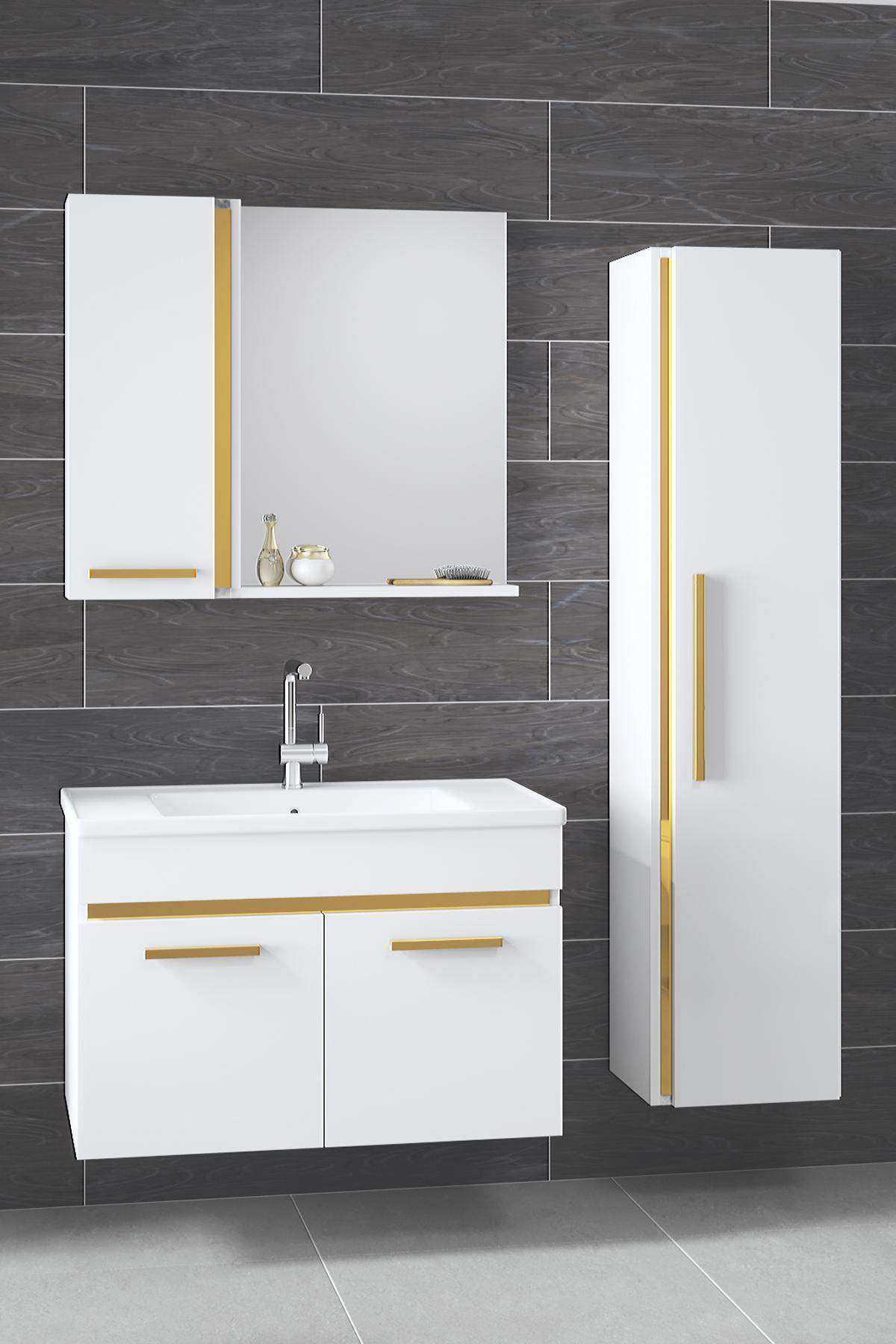  YENİ GOLD BEYAZ-Banyo Takım  <br> Katılım Sayısı 5 adet <br>Ürün Bekleme süresi:1 ay 