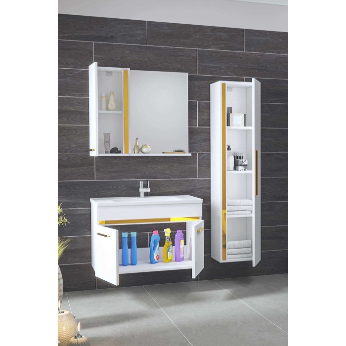  YENİ GOLD BEYAZ-Banyo Takım  <br> Katılım Sayısı 5 adet <br>Ürün Bekleme süresi:1 ay 